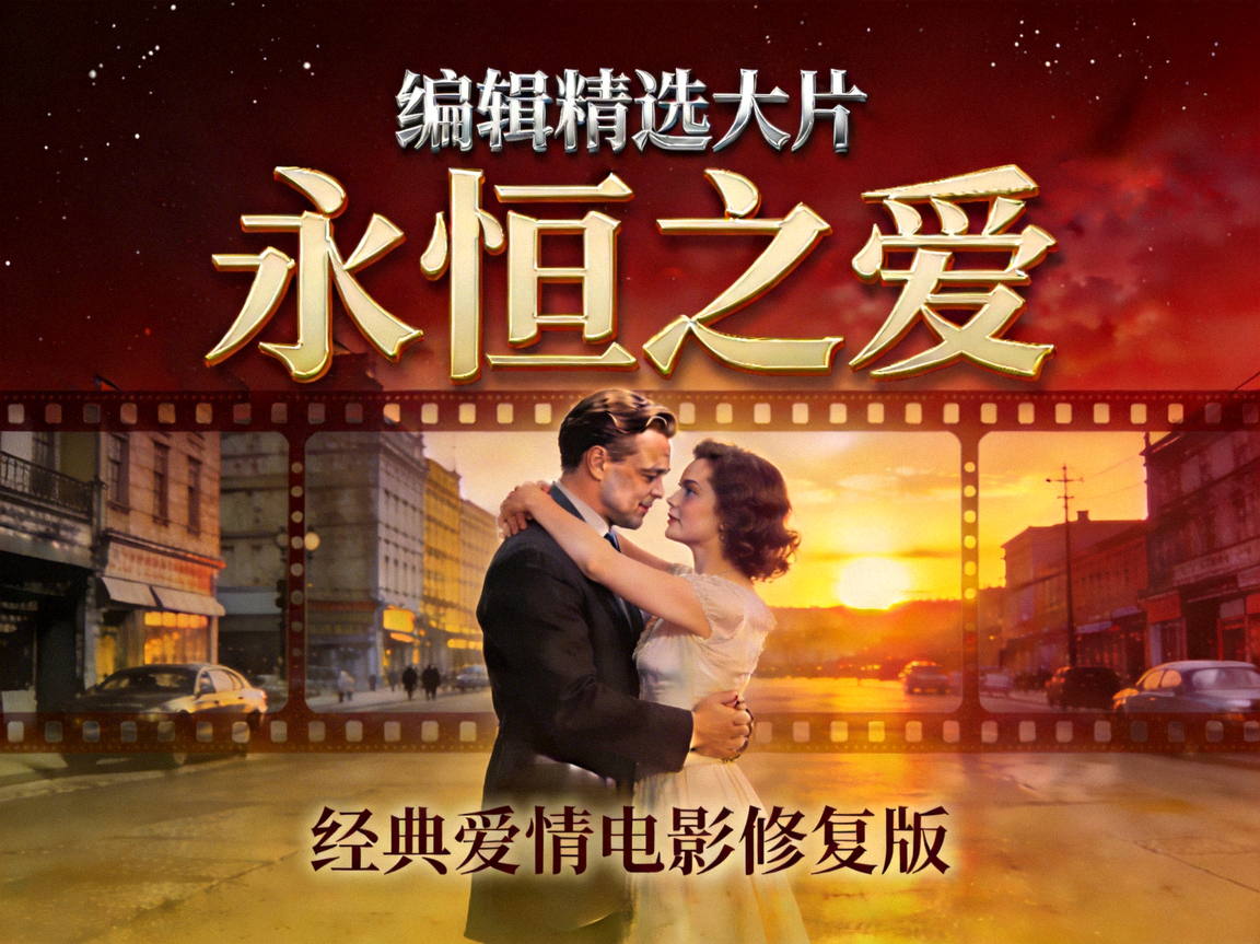 编辑精选大片《永恒之爱》横版海报 - 经典爱情电影修复版